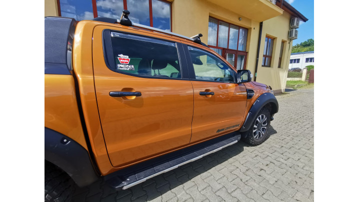 Montare aparatori aripi, troliu-suport troliu, deflector capota si geam pe Ford Ranger 2020