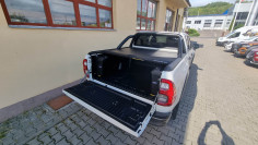 Bed liner, roll cover, swing cases installed on Toyota Hilux 2020