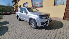 Roll cover, hood guard, bullbar installed on Volkswagen Amarok 2014 2