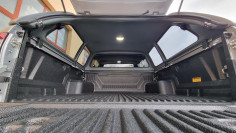Bed liner, canopy, hood guard installed on Toyota Hilux 2022 2