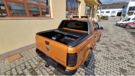Roll cover, hood guard installed on Volkswagen Amarok 2013