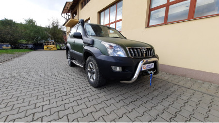 Montare snorkel, bullbar, troliu-suport troliu, scuturi pe Toyota LC120