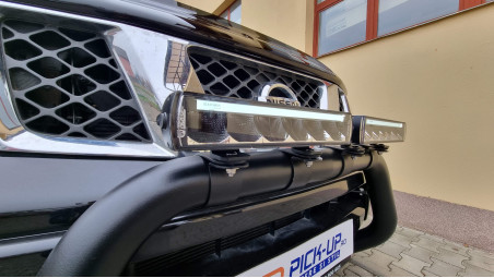 Tonneau cover , bullbar, spot lights installed on Nissan Navara D40