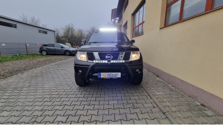 Tonneau cover , bullbar, spot lights installed on Nissan Navara D40