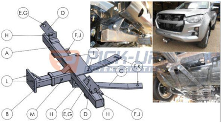 SNOW PLOW SUPPORT WAT ISUZU DMAX 2020+