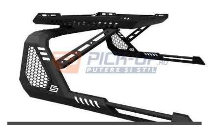 ROLLBAR RULOU CU ROOFRACK NEGRU TOYOTA HILUX 2020+