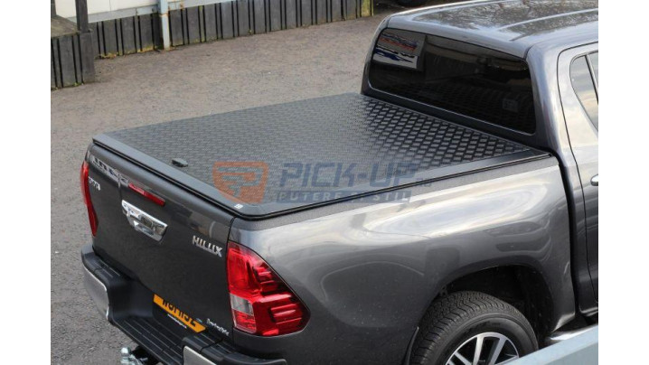 TONNEAU COVER ALUMINIUM BLACK EGR TOYOTA HILUX 2016+