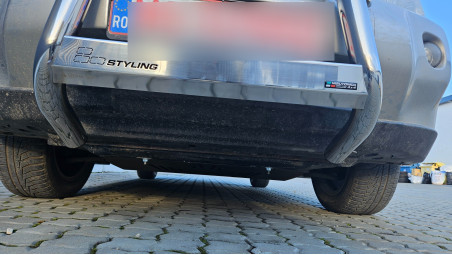 Bullbar, skid plate installed on Nissan X-Trail 2008