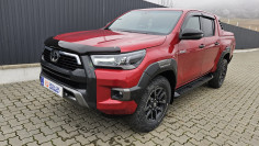 Bed liner, window visors, tonneau cover installed on Toyota Hilux 2023