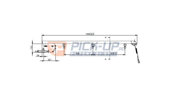 Inchidere rulou de bena Toyota Hilux 2015-2025 MT RU