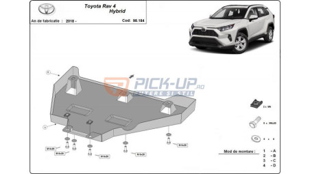 DIFFERENTIAL SHIELD AND TANK 98184 TOYOTA RAV4 2018-