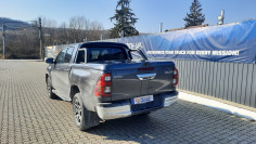 Tonneau cover with rollbar, bed liner installed on Toyota Hilux 2023 2