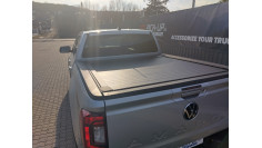 Roll Cover, bed liner, side steps installed on Volkswagen Amarok 2024 2