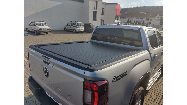 Montare rulou de bena , capitonaj bena si prag lateral pe Volkswagen Amarok 2024