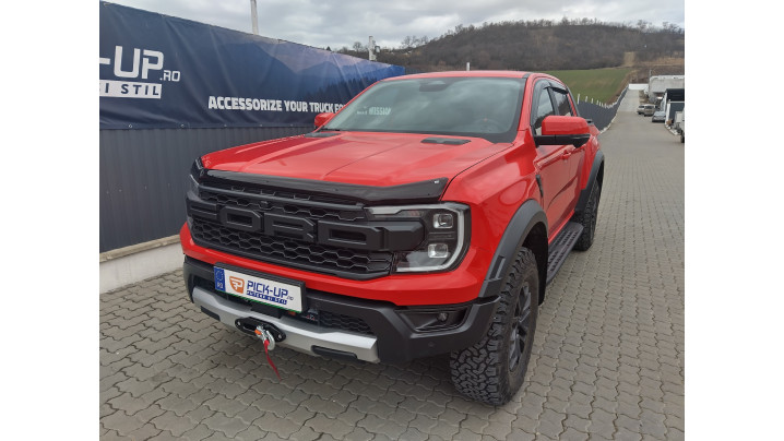 Montare troliu, suport troliu, deflector capota si geam pe Ford Ranger Raptor 2022