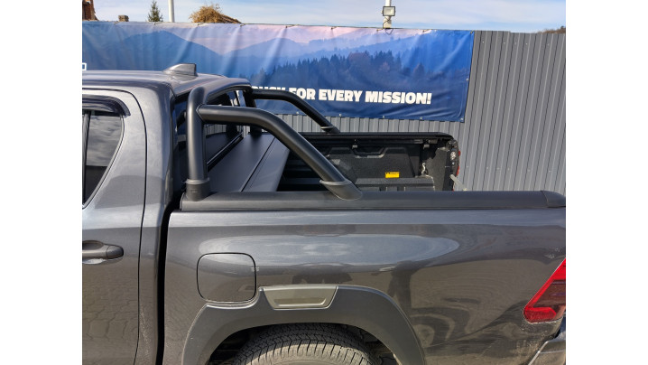 Montare rulou de bena, rollbar, capitonaj bena, deflector geam si capota pe Toyota Hilux 2020
