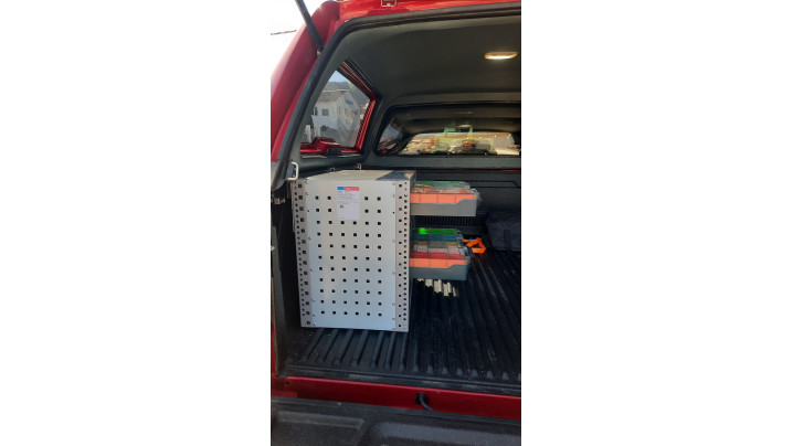 Drawer Parts Storage installed on Toyota Hilux 2021