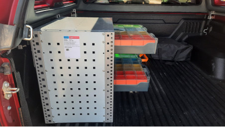 Drawer Parts Storage installed on Toyota Hilux 2021