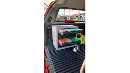 Drawer Parts Storage installed on Toyota Hilux 2021
