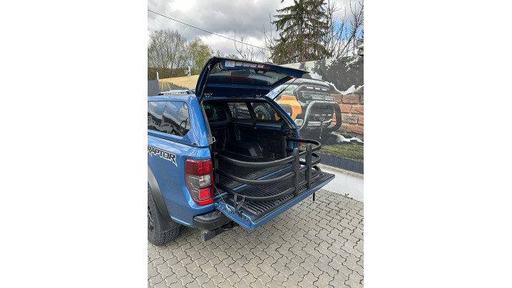 Bed extender installed on Ford Ranger Raptor 2019