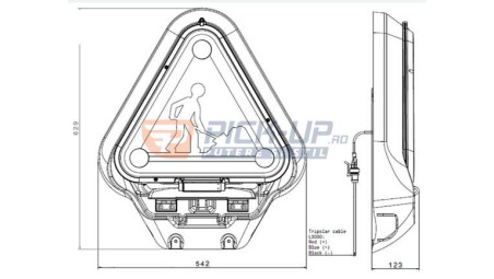 Electric warning triangle VIG TRI