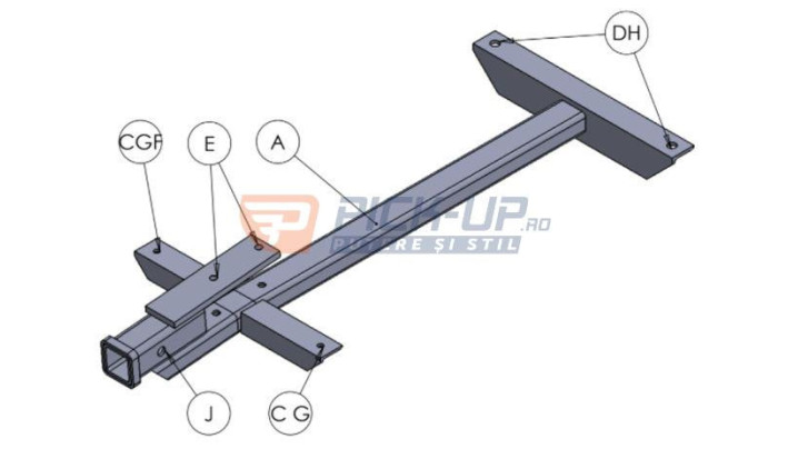 SUPORT MONTARE PLUG ZAPADA PVW66DT VOLKSWAGEN T5
