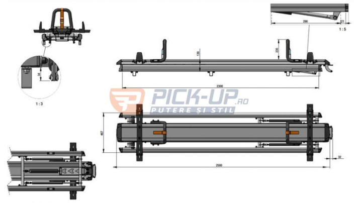 SLIDING LADDER SUPPORT GEN HARRIER 2000