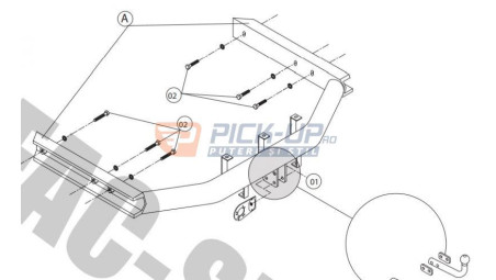 CARLIG DE REMORCARE AUG VOLKSWAGEN SHARAN 2000-2010