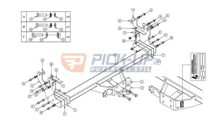 CARLIG DE REMORCARE AGS 100100 ISUZU D-MAX 2019+