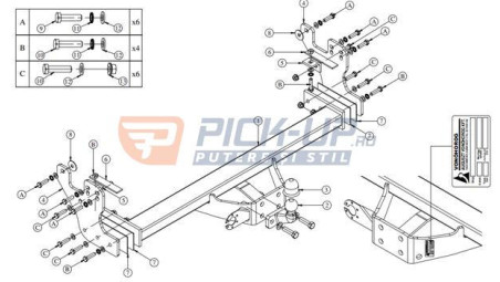 CARLIG DE REMORCARE AGS 100100 ISUZU D-MAX 2019+