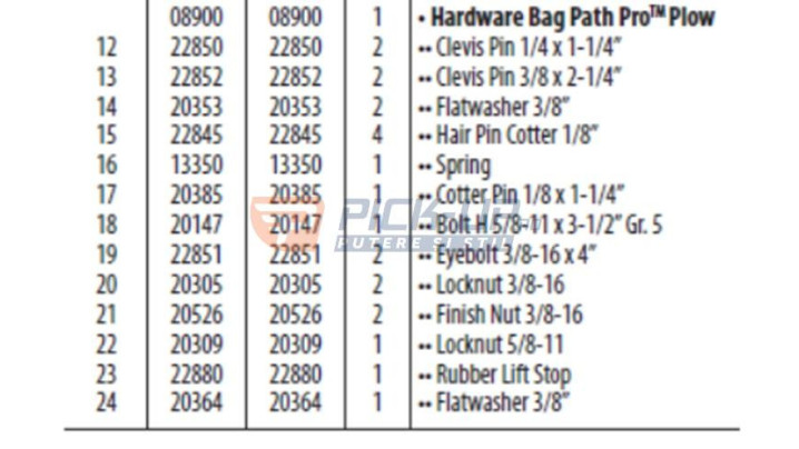 MEY PATH PRO SNOW PLOW ASSEMBLY KIT