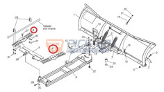 SET OF UNIVERSAL MOUNTING PLATES PLUG SNOW PATH PRO