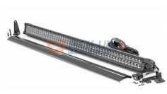 LED LIGHT BAR DUAL ROW CURVED 50" WHITE DRL RC BLACK SERIES