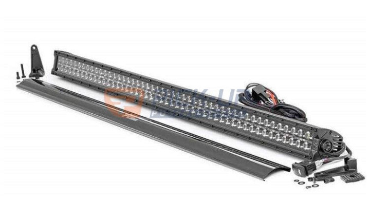 LED LIGHT BAR DUAL ROW CURVED 50" WHITE DRL RC BLACK SERIES