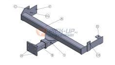 SNOW PLOW SUPPORT  WAT MITSUBISHI PAJERO 2000+