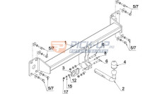 TOW HOOK  A/015 VOLKSWAGEN TOUAREG 2003-2018