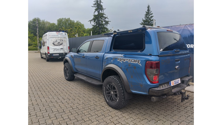 Canopy , tailgate assistance installed on Ford Ranger Raptor 2019