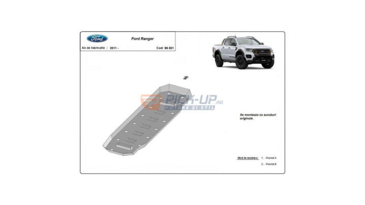 TANK SHIELD 99.501 FORD RANGER 2011-