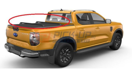 BLACK CROSS BARS ROLLCOVER EVO MT FORD RANGER / VOLKSWAGEN AMAROK 2022+
