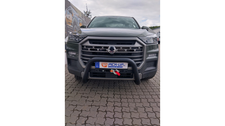 Side step, winch-winch plate installed on Ssang Yong Musso Grand 2024