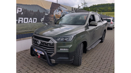 Side step, winch-winch plate installed on Ssang Yong Musso Grand 2024