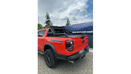 Roll cover, rollbar, , ledbar installed on Ford Ranger Raptor 2023