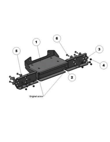 Winch Mount Afn 48001854 For Ranger 2012+