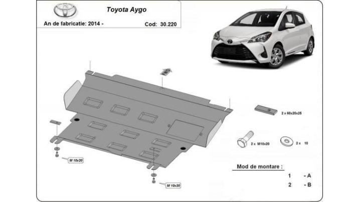 SCUT MOTOR 30.220 TOYOTA AYGO 2014+