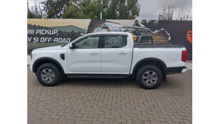Roll cover, hood guard,window visors installed on Ford Ranger 2024