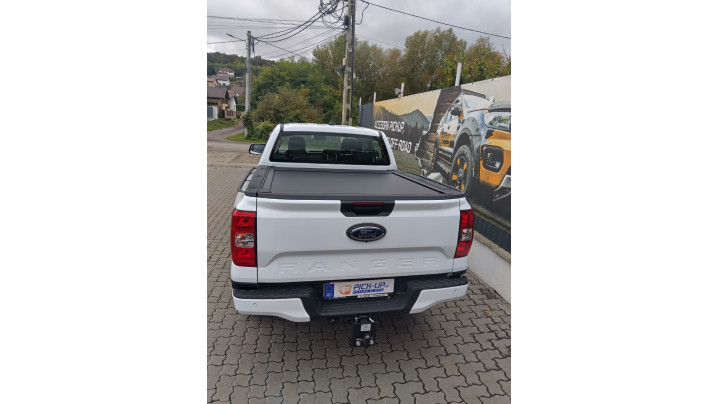 Roll cover, hood guard,window visors installed on Ford Ranger 2024