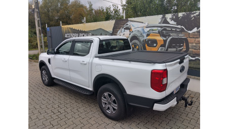Roll cover, hood guard,window visors installed on Ford Ranger 2024