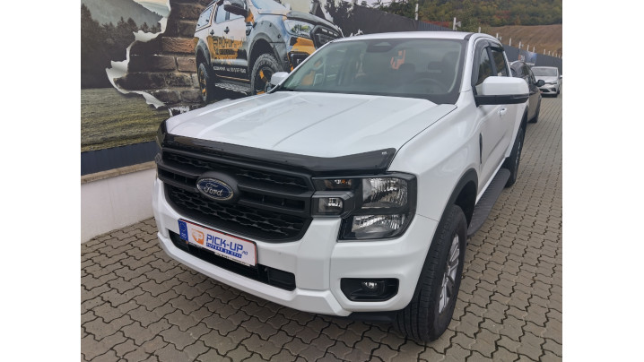 Roll cover, hood guard,window visors installed on Ford Ranger 2024