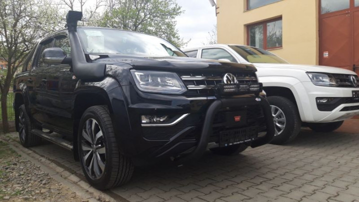 BULLBAR SB 280 HL NEGRU VOLKSWAGEN AMAROK 2016+