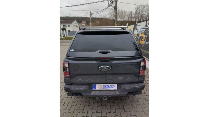 Alha CMX-W canopy, window visors, hood guard installed on Ford Ranger Raptor 2024